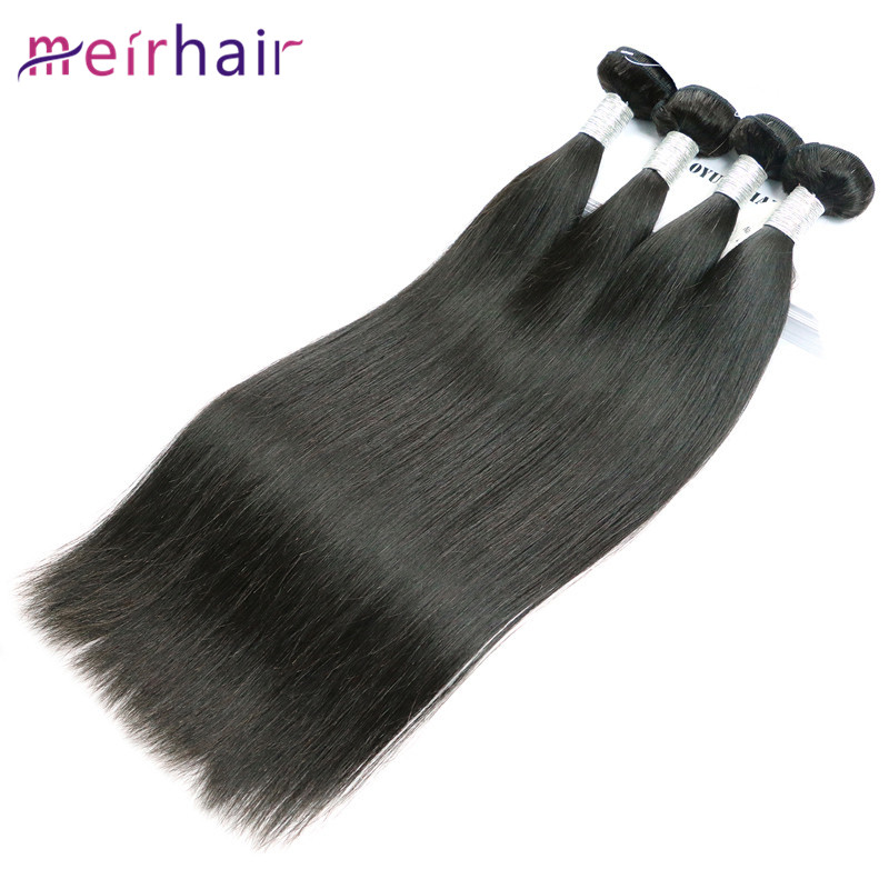 Straight Virgin Human Cambodian Hair Thick Ends